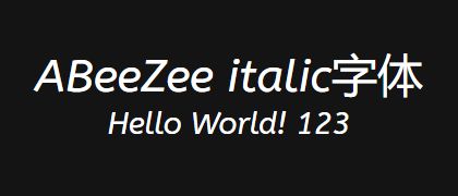 ABeeZee-italic
