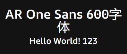 AR-One-Sans-600