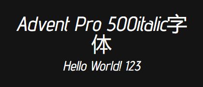 Advent-Pro-500italic