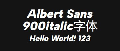 Albert-Sans-900italic