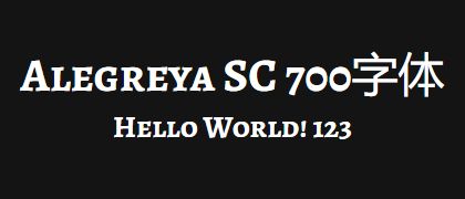 Alegreya-SC-700