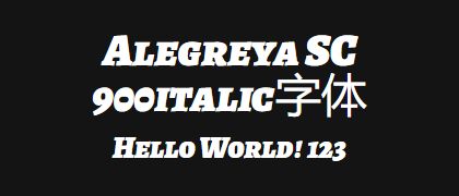 Alegreya-SC-900italic