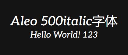 Aleo-500italic