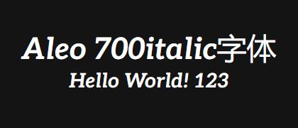 Aleo-700italic