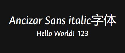 Ancizar-Sans-italic