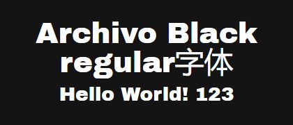 Archivo-Black-regular
