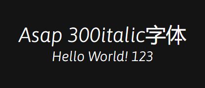 Asap-300italic