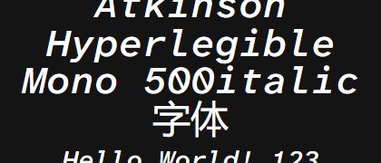 Atkinson-Hyperlegible-Mono-500italic