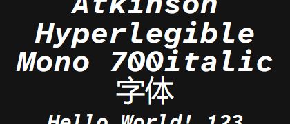 Atkinson-Hyperlegible-Mono-700italic