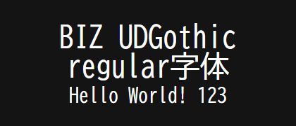 BIZ-UDGothic-regular