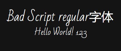 Bad-Script-regular