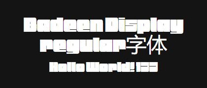 Badeen-Display-regular