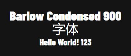 Barlow-Condensed-900