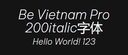 Be-Vietnam-Pro-200italic