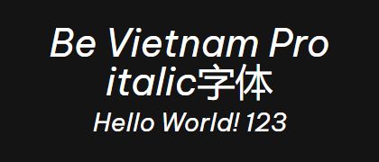 Be-Vietnam-Pro-italic