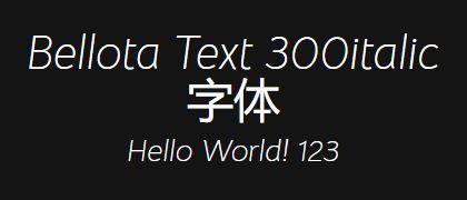 Bellota-Text-300italic