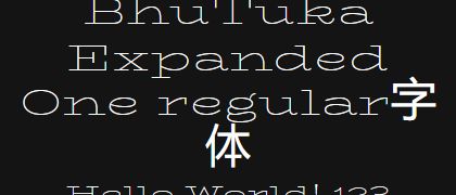 BhuTuka-Expanded-One-regular
