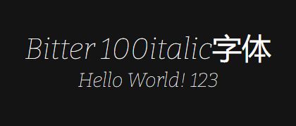 Bitter-100italic