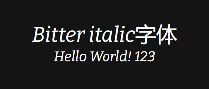 Bitter-italic