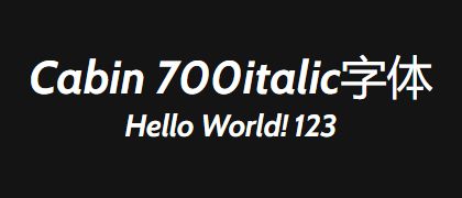 Cabin-700italic