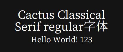Cactus-Classical-Serif-regular