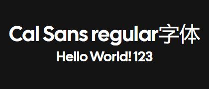 Cal-Sans-regular