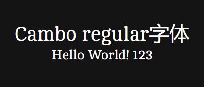 Cambo-regular