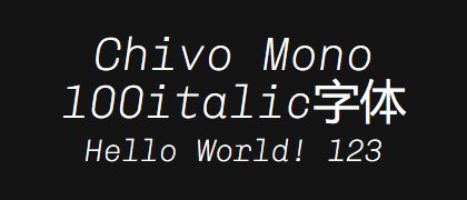 Chivo-Mono-100italic