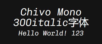 Chivo-Mono-300italic