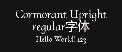 Cormorant-Upright-regular