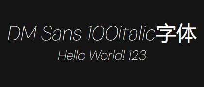 DM-Sans-100italic