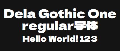 Dela-Gothic-One-regular