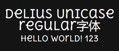 Delius-Unicase-regular