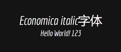 Economica-italic