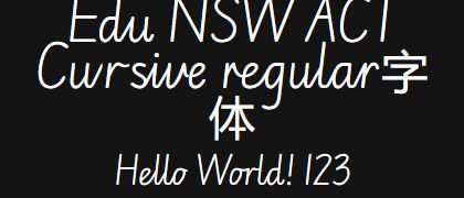 Edu-NSW-ACT-Cursive-regular