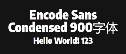 Encode-Sans-Condensed-900