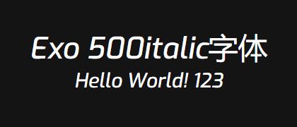 Exo-500italic