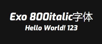 Exo-800italic