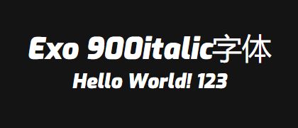 Exo-900italic