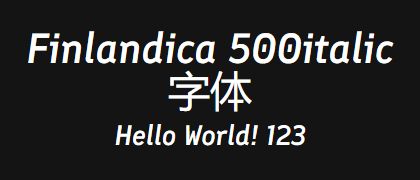 Finlandica-500italic