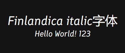 Finlandica-italic
