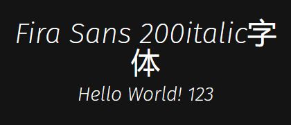 Fira-Sans-200italic