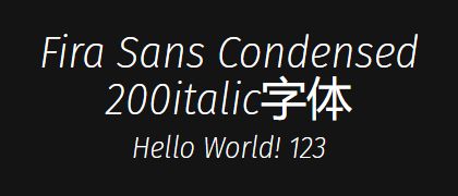 Fira-Sans-Condensed-200italic