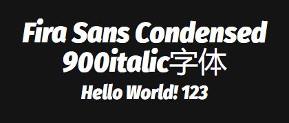 Fira-Sans-Condensed-900italic