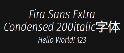 Fira-Sans-Extra-Condensed-200italic