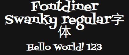 Fontdiner-Swanky-regular