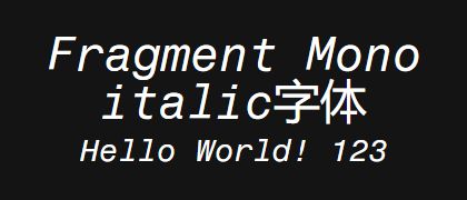 Fragment-Mono-italic