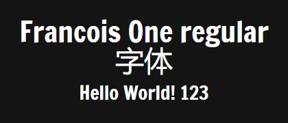 Francois-One-regular