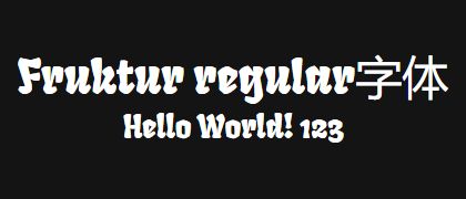 Fruktur-regular