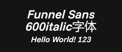 Funnel-Sans-600italic